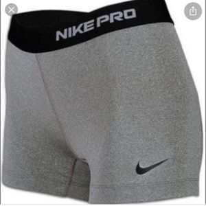 Grey and black Nike pro spandex